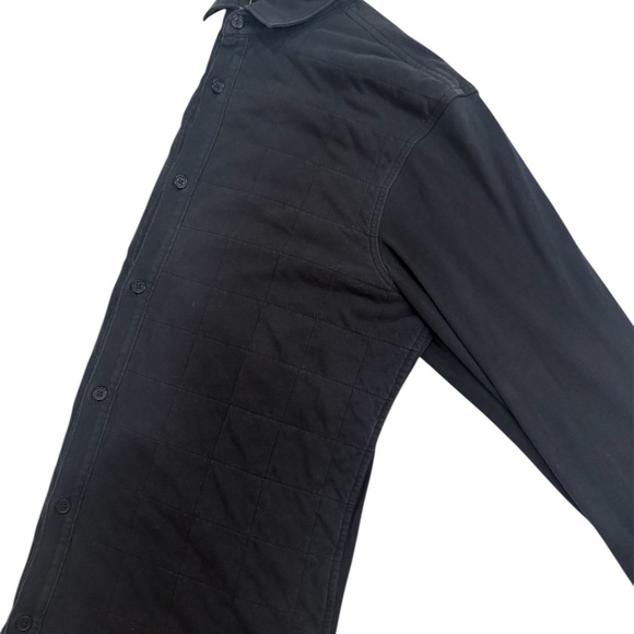 Armani Exchange Slim Ajustee Black Longsleeve Collar Shirt - Picture 7 of 7